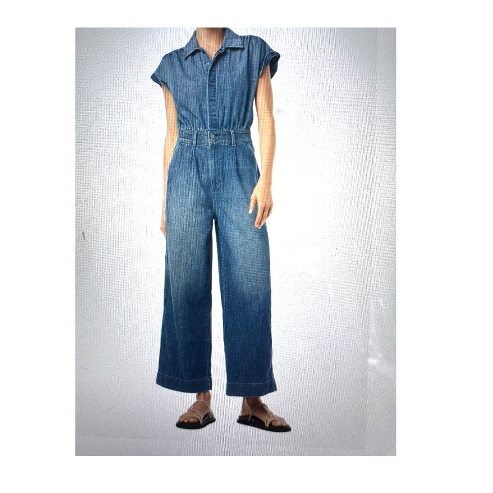 JOE'S JEANS WIDE LEG DENIM JUMPSUIT (Great transition to Fall!)